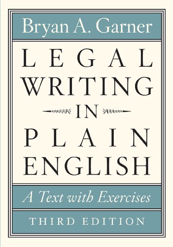 Legal Writing in Plain English