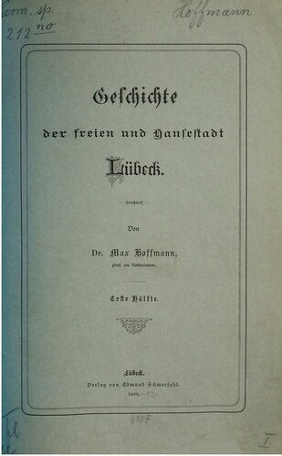 Geschichte der Freien und Hansestadt Lübeck