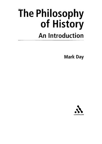 The Philosophy of History: An Introduction