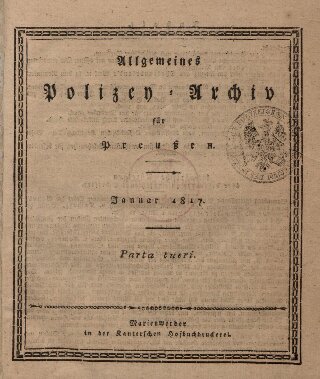 Allgemeines Polizei-Archiv für Preußen