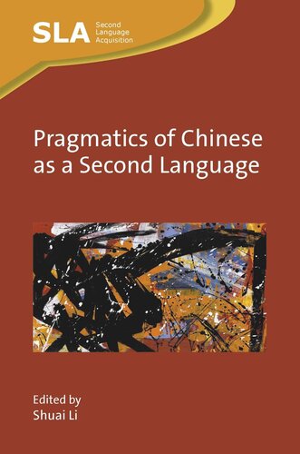 Pragmatics of Chinese as a Second Language