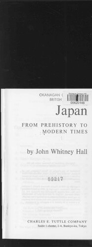 Japan : from prehistory to modern times