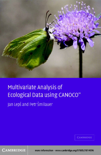 Multivariate Analysis of Ecological Data using CANOCO