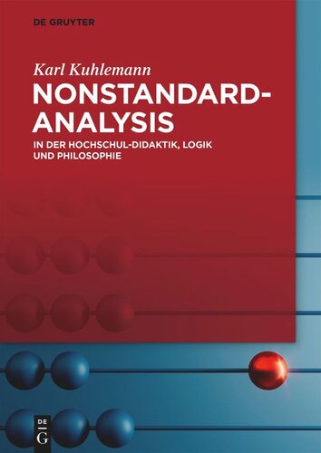 Nonstandard-Analysis: In der Hochschul-Didaktik, Logik und Philosophie