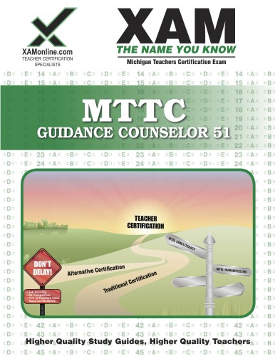 MTTC Guidance Counselor 51 Teacher Certification, 2nd Edition ()