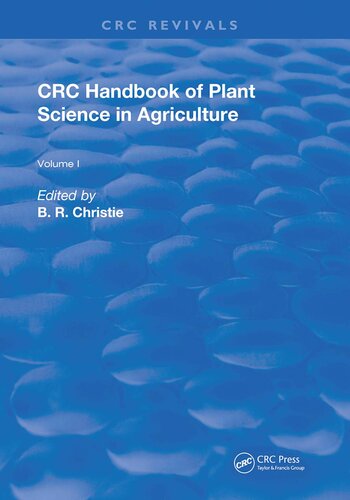 CRC Handbook of Plant Science in Agriculture (Routledge Revivals)