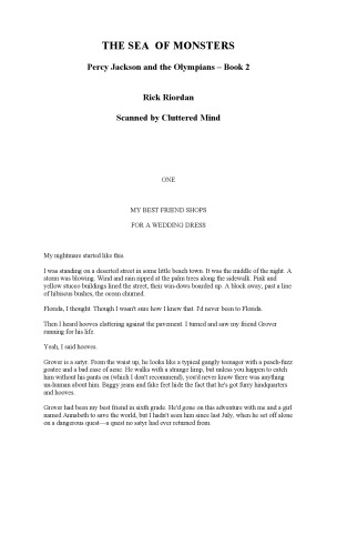 The Sea of Monsters (Percy Jackson and the Olympians, Book 2)