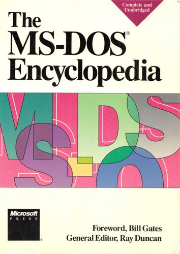 The MS-DOS Encyclopedia
