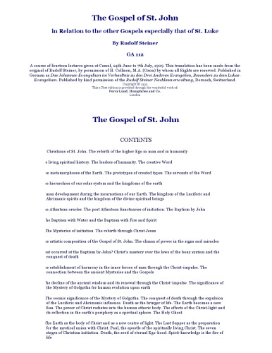 The Gospel of St. John