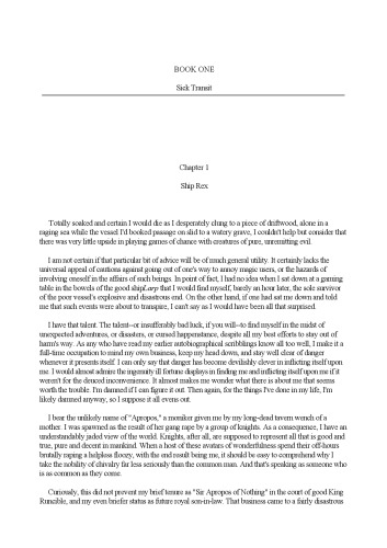 Tong Lashing : The Continuing Adventures of Sir Apropos of Nothing