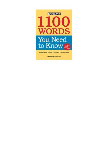 1100 Words You Need to Know