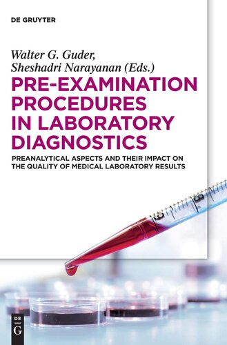 Pre-Examination Procedures in Laboratory Diagnostics