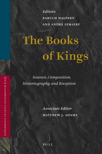 The Books of Kings (Vetus Testamentum, Supplements)