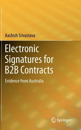 Electronic Signatures for B2B Contracts: Evidence from Australia