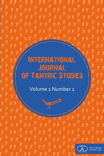 International Journal of Tantric Studies: Volume 1 Number 1