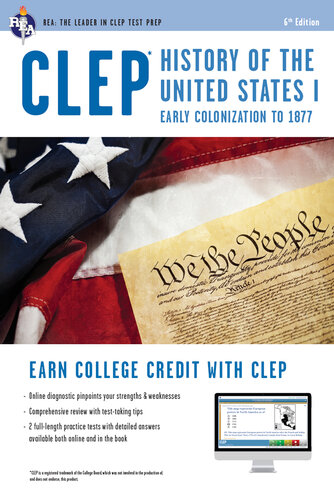 CLEP® History of the U.S. I Book + Online (CLEP Test Preparation)