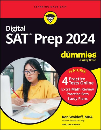 Digital SAT Prep 2024 For Dummies: Book + 4 Practice Tests Online, Updated for the NEW Digital Format (SAT for Dummies)