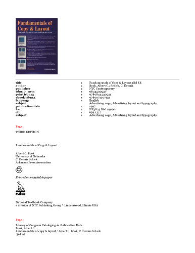 Fundamentals Of Copy & Layout