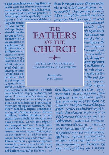 Commentary on Matthew (Fathers of the Church Patristic Series)