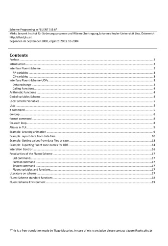 Scheme Programing [Programming] in FLUENT 5 & 6