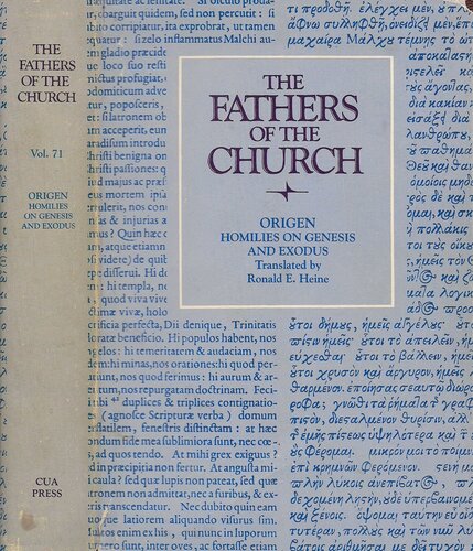 Fathers of the Church Origen Homilies on Genesis and Exodus