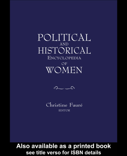 Political and Historical Encyclopedia of Women