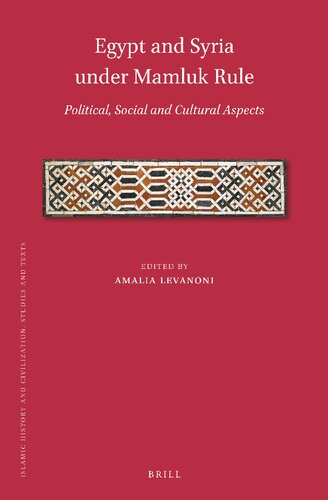 Egypt and Syria under Mamluk rule political, social and cultural aspects
