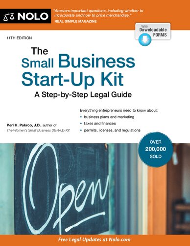 Small Business Start-Up Kit, The: A Step-by-Step Legal Guide