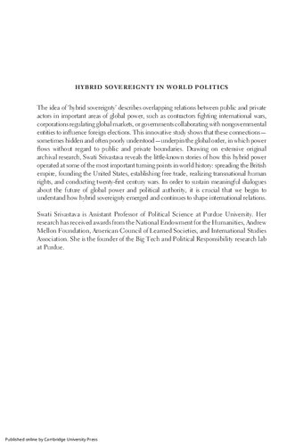 Hybrid Sovereignty in World Politics