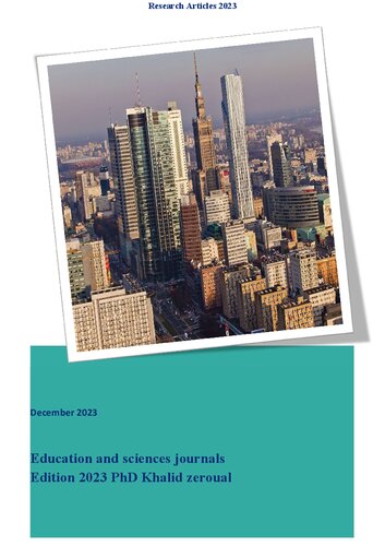 Education and sciences journals Edition 2023 PhD Khalid zeroual