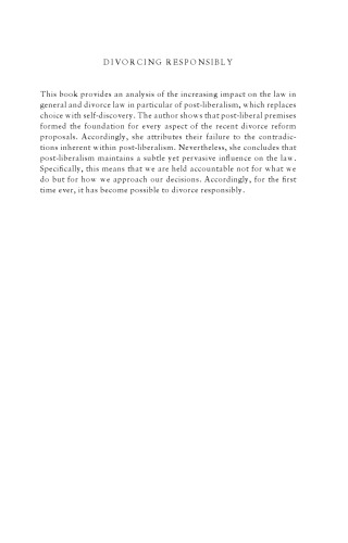 Divorcing Responsibly