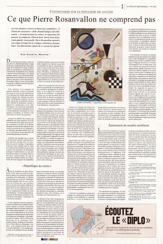 Ce que Pierre Rosanvallon ne comprend pas