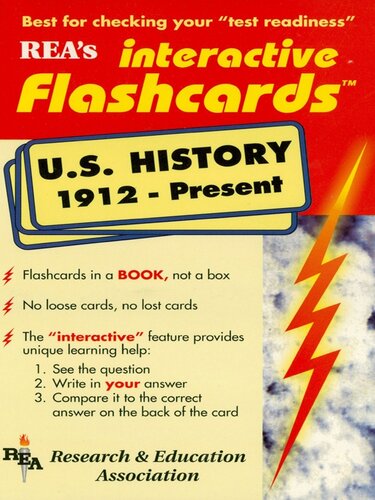 REA's Interactive Flashcards: U.S. History 1912-Present