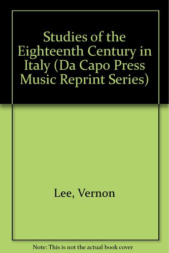 Studies of the eighteenth century in Italy