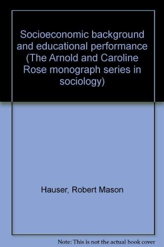 Socioeconomic background and educational performance