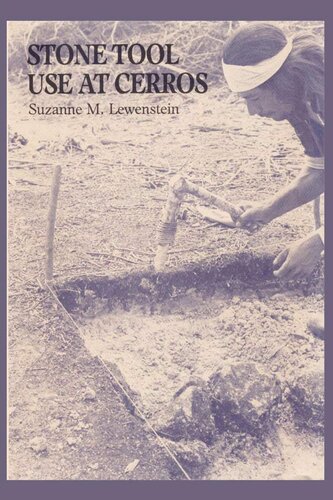 Stone tool use at Cerros: the ethnoarchaeological and use-wear evidence
