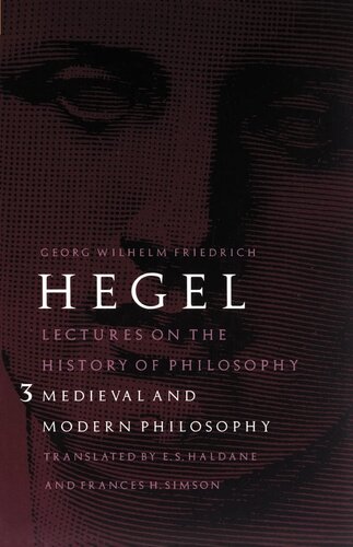 Lectures on the history of philosophy, Vol. 3