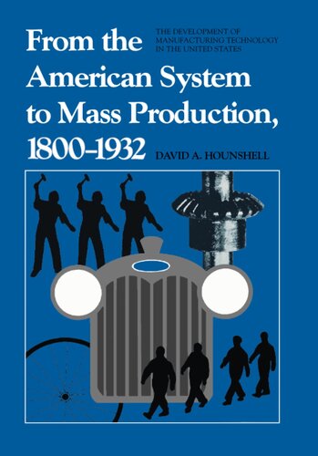 From the American system to mass production, 1800-1932: the development of manufacturing technology in the United States