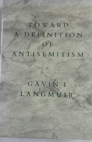 Toward a definition of antisemitism