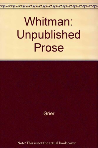 Notebooks and unpublished prose manuscripts, Vol. 3