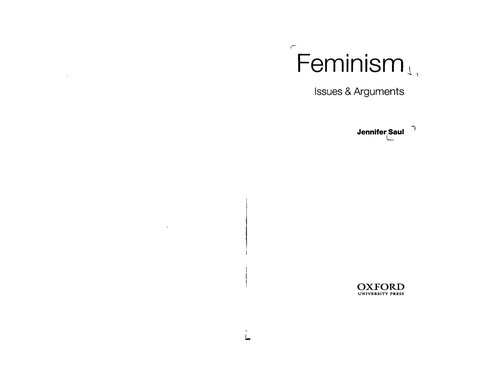 Feminism: Issues & Arguments