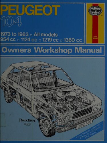 Haynes Peugeot 104 Owners Workshop Manual 1973 to 1983
