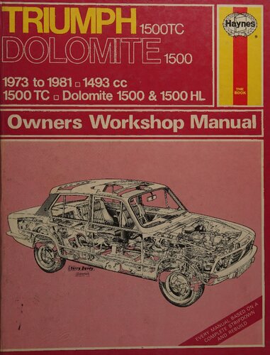Haynes Triumph 1500TC and Dolomite 1500 Owners Workshop Manual