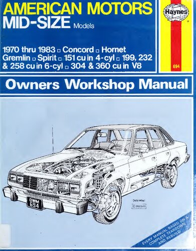 Haynes AMC Concord/Hornet/Spirit/Gremlin Owners Workshop Manual