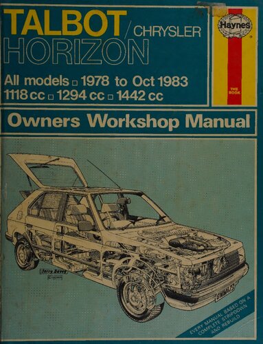 Haynes Talbot/Chrysler Horizon Owners Workshop Manual