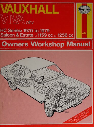 Haynes Vauxhall Viva HC Series 1970 to 1979 Owners Workshop Manual