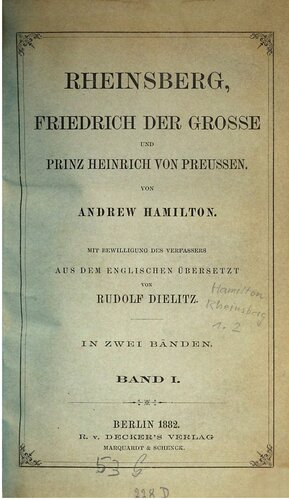 Rheinsberg, Friedrich der Große und Prinz Heinrich von Preußen