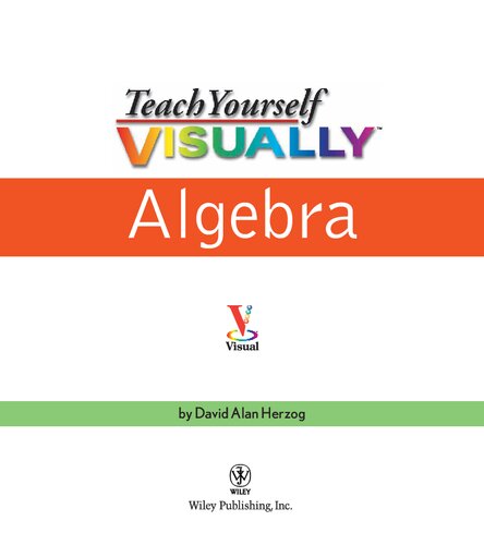 Teach Yourself VISUALLY Algebra