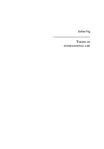 Taking in international law