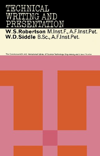 Technical Writing & Presentation: The Commonwealth and International Library: Social Administration, Training, Economics, and Production Division
